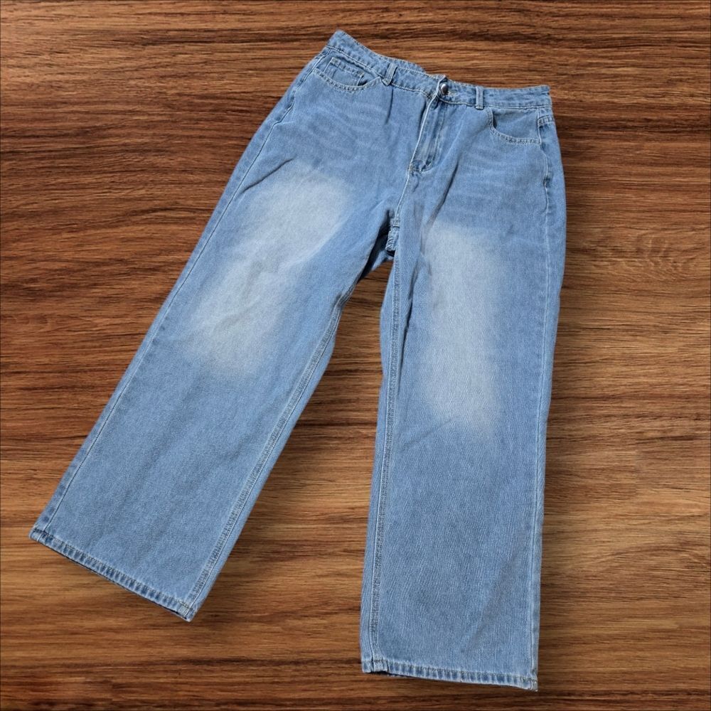 Denim Wide Leg Jeans